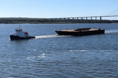 Tug Heidi towing Barge on St. John's River